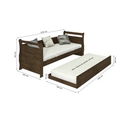 Cama Infantil Bibox Babá Solteiro Mdf C/ Rodízio Framar - 4