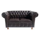 Ver imagem 2 de Namoradeira Luiz XV Chesterfield Capitone Corano Cafe