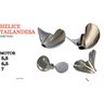 Hélice Tailandesa Motor Rabeta Honda 5,5 6,5 e 7 Hp Alumínio - 3