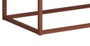 Ver imagem 5 de Mesa Cabeceira Off White para Cama Casal Pés Metal Cobre Eros 45cm 2 Gavetas Puxador Cava Luxo