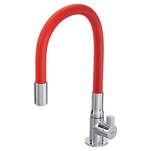 Torneira de Mesa Cozinha Hydramotion Vermelho Inox - 1167.metvmhmn