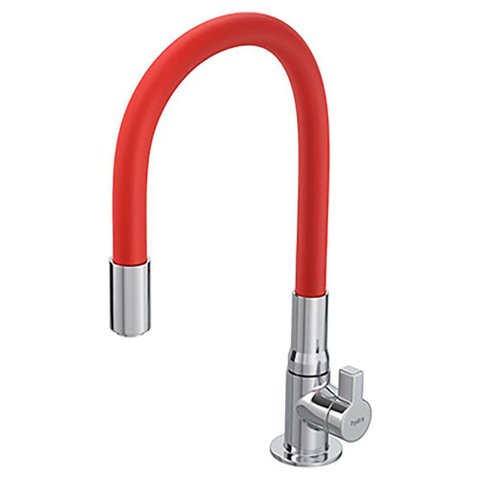 Torneira de Mesa Cozinha Hydramotion Vermelho Inox - 1167.metvmhmn