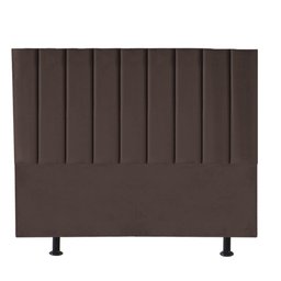 Kit Cabeceira e Calçadeira Baú King 195cm Cancun Courino Marrom - D A DECOR - 2