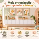 Ver imagem 3 de Kit Balcão Multiuso Suspenso Escolar com 8 Portas 247cm Multimóveis MP6113 Branco