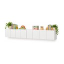 Ver imagem 2 de Kit Balcão Multiuso Suspenso Escolar com 8 Portas 247cm Multimóveis MP6113 Branco