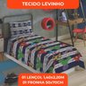 Jogo de Cama Infantil Lepper Vingadores Solteiro 2 Peças Microfibra Azul - 8