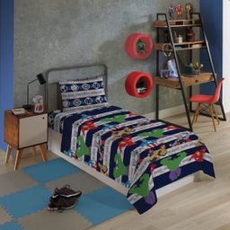 Jogo de Lençol Cama Solteiro Avengers Herois Menino 2 Peças - 2