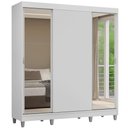 Ver imagem 3 de Guarda-Roupa Casal com Pés 3 Portas de Correr com Espelhos Reno Madesa