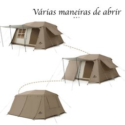 Barraca Profissional Tenda 5 a 8 Pessoas Impermeável Camping Praia Grande - 3