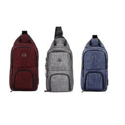 Mochila transversal dois compartimentos Lifestyle Wenger Azul - 1