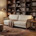 Ver imagem 6 de Sofa 2 Lugares Ambar 165 cm Braços Pes em Madeira Courino Tcs 725 Moll
