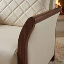 Ver imagem 7 de Sofa 2 Lugares Ambar 165 cm Braços Pes em Madeira Courino Tcs 725 Moll