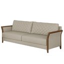 Ver imagem 1 de Sofa 2 Lugares Ambar 165 cm Braços Pes em Madeira Courino Tcs 725 Moll