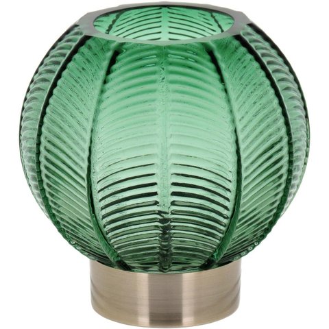 Vaso Decorativo Enfeite Casa Home&Co 16x15x15cm Vidro Verde
