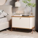 Ver imagem 2 de Conjunto Mesa de Cabeceira Albania Off White Nature Bronze