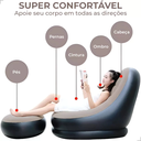 Ver imagem 4 de Poltrona Inflável Ultra Lounge com Pufe Sofá Preguiçoso
