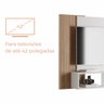 Painel para Tv até 42 Polegadas com Nichos Gaia - Branco / Cinamomo - 5