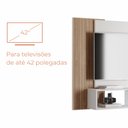 Ver imagem 5 de Painel para Tv até 42 Polegadas com Nichos Gaia - Branco / Cinamomo