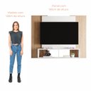 Ver imagem 4 de Painel para Tv até 42 Polegadas com Nichos Gaia - Branco / Cinamomo