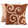 Almofada com Enchimento Decorativa Turin Premium Jacquard Estampado Arabesco Coral - 1