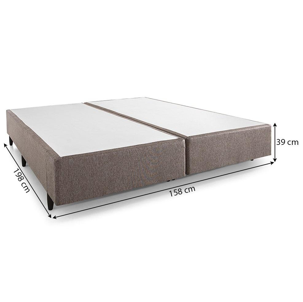 Base Cama Box Queen Herval Pequim, 39x158x198 cm, Chocolate - 3