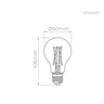 4,7w Bulbo Filamento 2700k Sth20211/27 Stella - 2