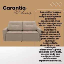 Sofá Retrátil Reclinável 2 Lugares Moderno e Confortável para Recepção e Sala Veludo Oslo:bege - 6