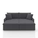 Ver imagem 4 de Sofá City - Veludo Grafite