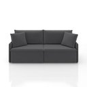 Ver imagem 1 de Sofá City - Veludo Grafite