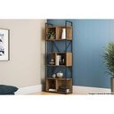 Ver imagem 6 de Estante P-sala Industrial Alta Li014 C- 6 Nichos 72x202cm Freijo-preto - Kappesberg