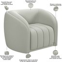 Ver imagem 7 de Kit Sofá 5 Lugares para Sala 332cm com 01 Poltrona Lazio M03 Veludo Creme - Lyam Decor