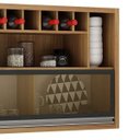 Ver imagem 5 de Armario Aereo 1 Porta De Vidro 3 Nichos Jade 