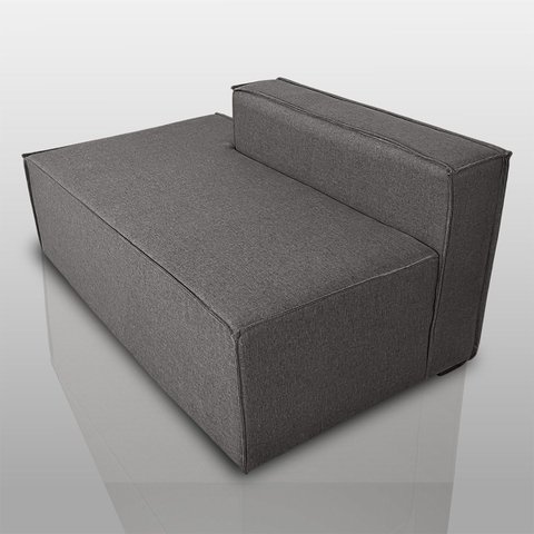 Sofá Ilha Pequeno Decorativo de Luxo Moderno Reforçado Linho Mileto
