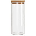Ver imagem 2 de Kit 6 Potes Borossilicato Hermético Tampa Bambu 1800ml Class