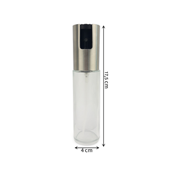 kit 4 Spray Pulverizador Borrifador Dosador Para Azeite Vinagre Frasco De Vidro Acabamento Aço Inoxi - 2