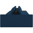 Ver imagem 2 de Sofá Ilha Modular para Sala 432cm com Puff Dublin K01 Veludo Azul Marinho e Sintético Preto - Lyam