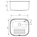 Ver imagem 3 de Tanque Tramontina Hera Compact 19 Litros em Aço Inox Acetinado 40x35 Cm com Tábua de Madeira