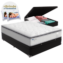 Ver imagem 1 de Cama Box Baú Casal e Colchão Molas Ensacadas Amsterdã Probel