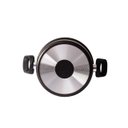 Ver imagem 3 de Panela Caçarola para Cozinha Avulsa Teflon C/ Tampa De Vidro Nº 18 Preto