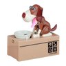 Cofrinho Eltronico Infantil Cachorro que Come Moeda Marrom - 5