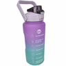 Garrafa de Águá Squeeze Esportiva Motivacional Colorida Canudo Adesivos Stickers 2 Litros Lilás (rox - 5