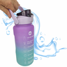 Garrafa de Águá Squeeze Esportiva Motivacional Colorida Canudo Adesivos Stickers 2 Litros Lilás (rox - 1