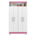 Ver imagem 6 de Armário Multiuso 4 Portas e Nicho Nt4040 Branco/rosa Notável Móveis