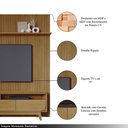 Ver imagem 3 de Conjunto Painel com Bancada Andrew 3 Gavetas Mdp até 75 Cumaru G97 - Gran Belo