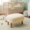 Ver imagem 2 de Puff Sala Decorativo Jhessy Madeira Bouclê D03 - D'rossi