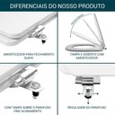 Ver imagem 3 de Assento Sanitário Amortecido Ambar (cinza Escuro) para Vaso