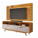 Ver imagem 2 de Rack com Painel Tv 70" Cristal Jcm Movelaria - Cinamomo/off