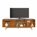 Ver imagem 5 de Rack com Painel Tv 70" Cristal Jcm Movelaria - Cinamomo/off