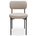 Ver imagem 2 de Kit 02 Cadeiras Estofadas para Sala de Jantar Louvre L02 Bouclê Creme - Lyam Decor