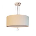Ver imagem 1 de Lustre Pendente Com Cristal Cúpula Crú 30x15 2E27